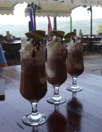 Affogatos in Motovun, Slovenia